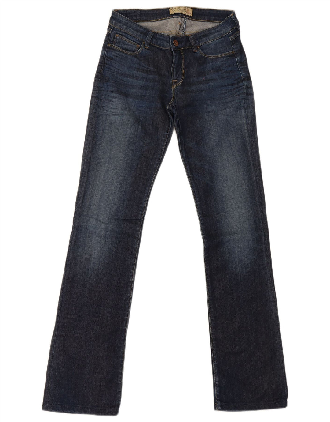 Guess Damen Bootcut Jeans W27 L33 Marineblau