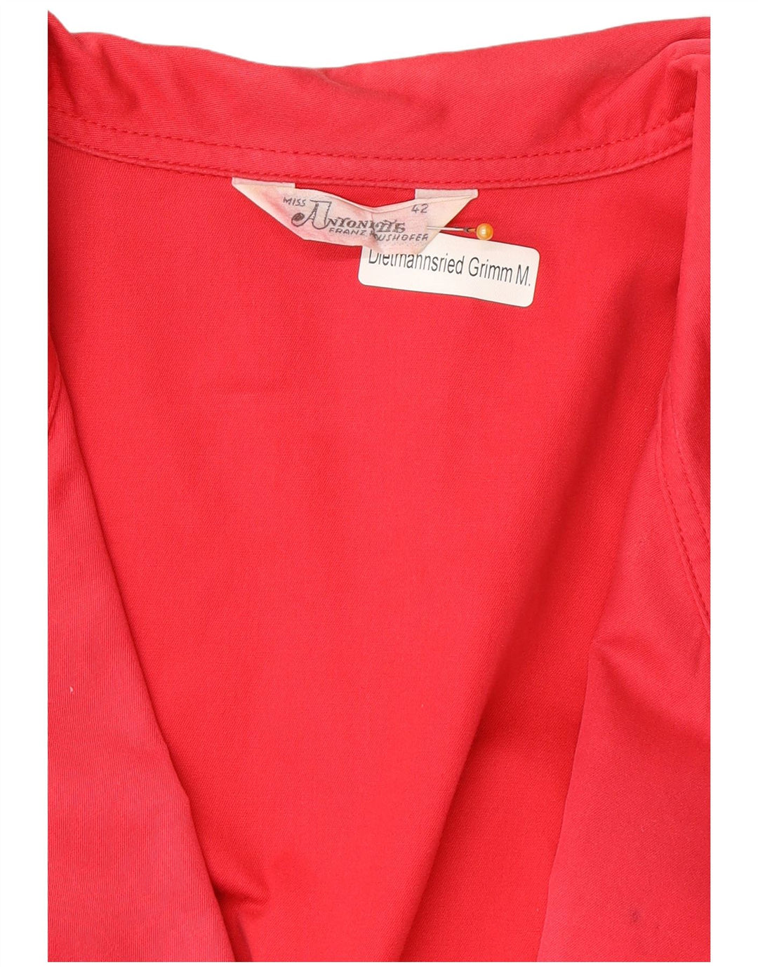 Vintage Damen Doppelreihiger Cardigan Pullover IT 42 Mittelrosa