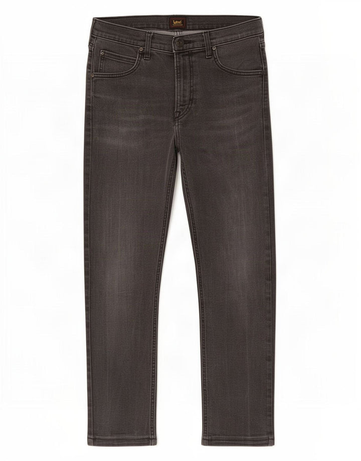 Lee Herren Luke Slim Jeans W33 L26 Graue Baumwolle