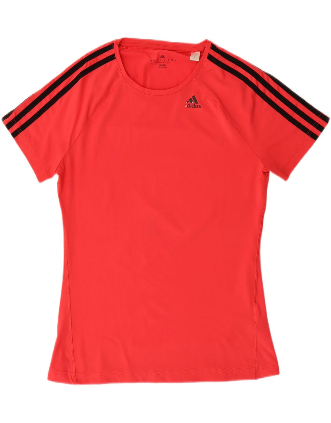 ADIDAS Womens Climalite T-Shirt Top UK 8/10 Small Red Polyester
