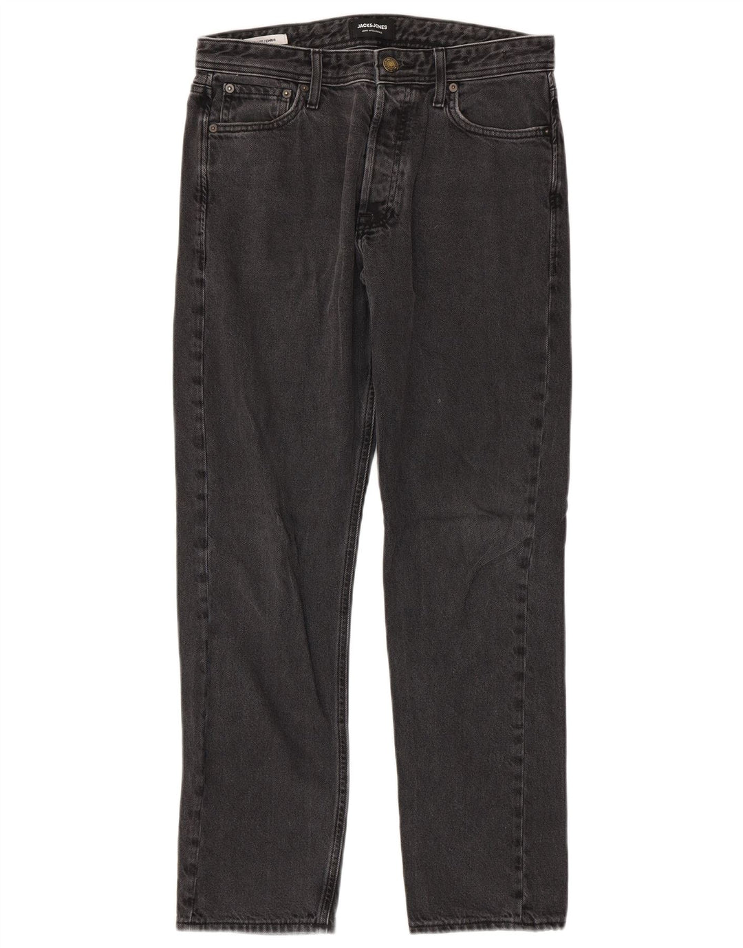 Jack & Jones Herren-Loose-Jeans, W30, L29, graue Baumwolle