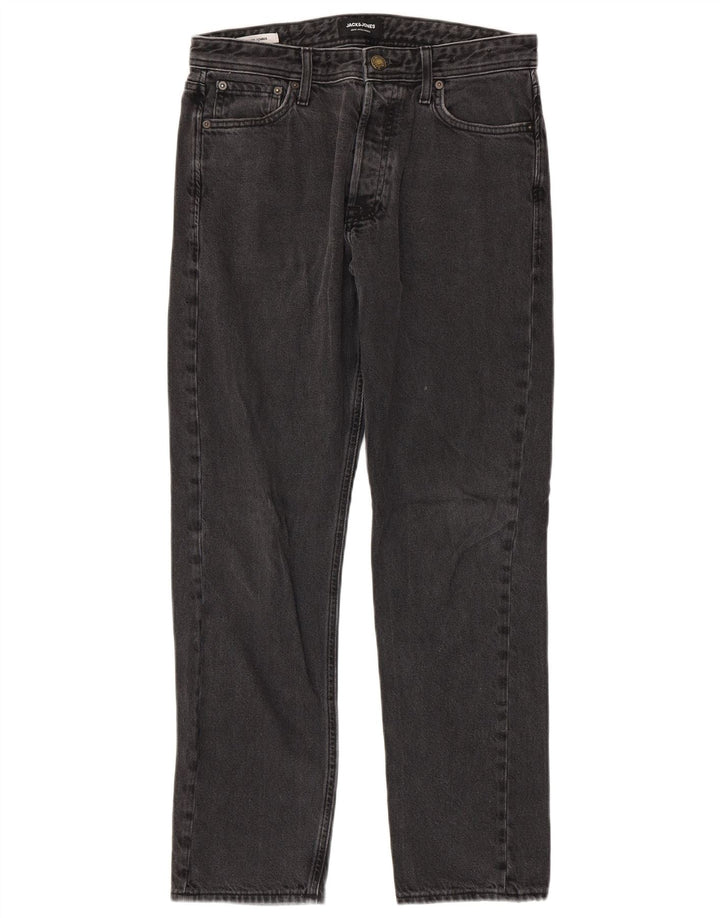 Jack & Jones Herren-Loose-Jeans, W30, L29, graue Baumwolle