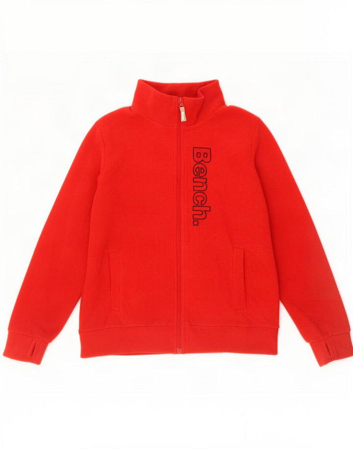 Bench Jungen-Fleecejacke mit Grafik, 13–14 Jahre, rotes Polyester