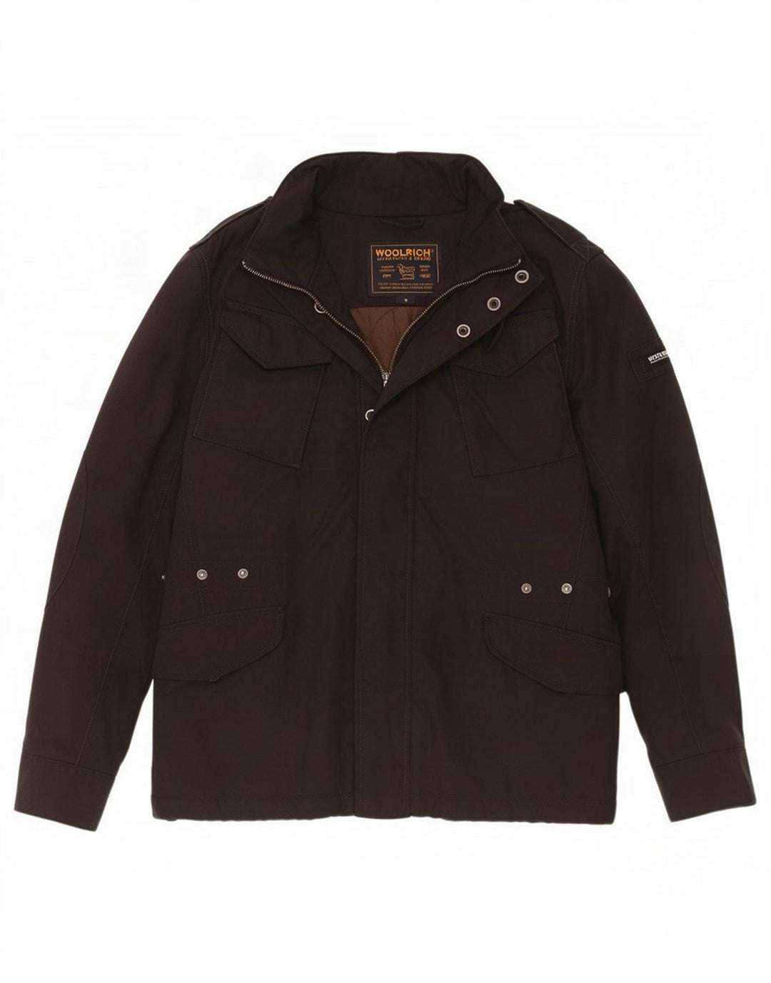 Woolrich Herren-Militärjacke UK 38 Mittelschwarzes Nylon