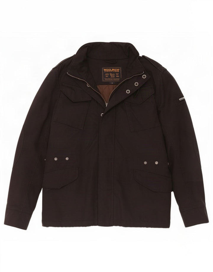 Woolrich Herren-Militärjacke UK 38 Mittelschwarzes Nylon