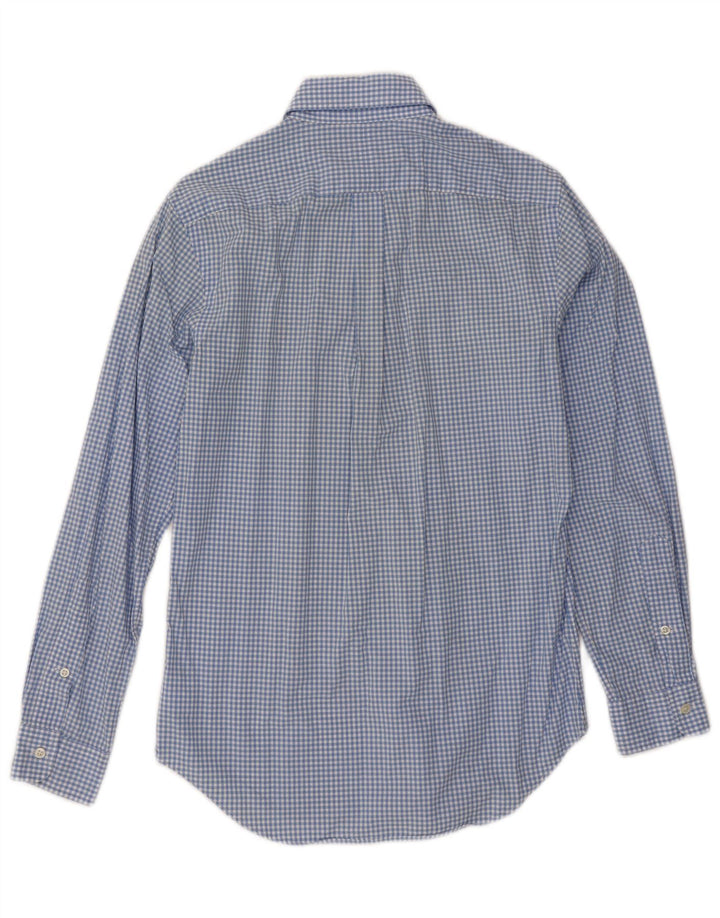 Ralph Lauren Herrenhemd XS, blaue Gingham-Baumwolle