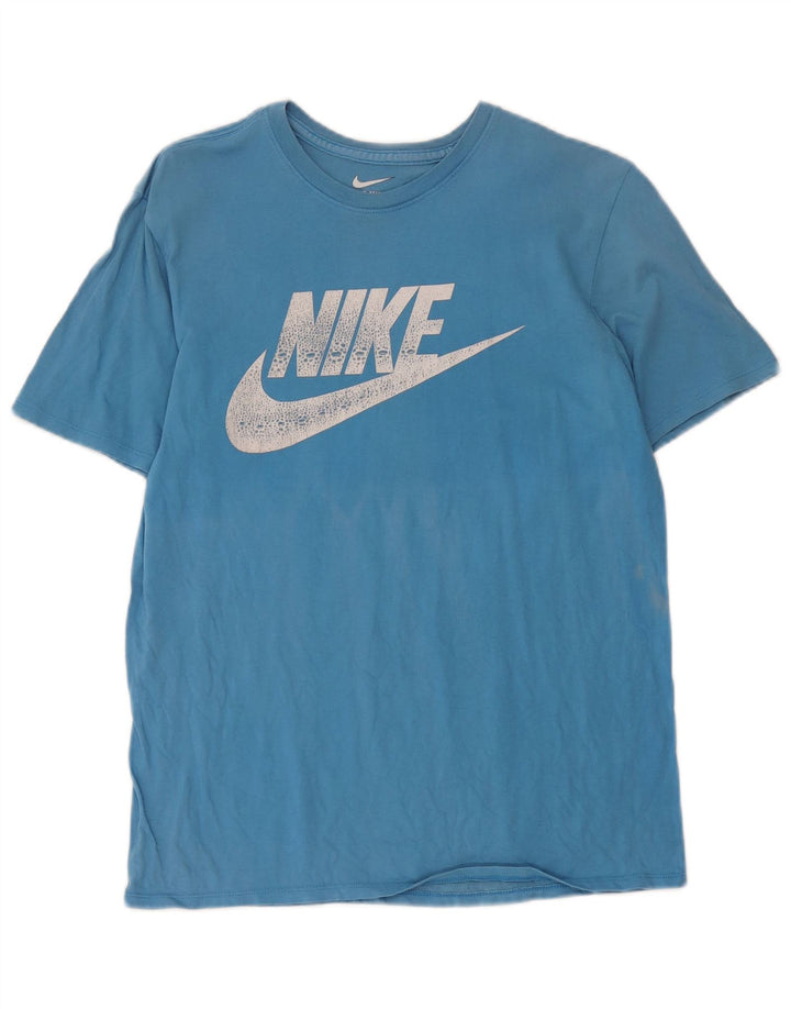 Nike Herren Athletic Cut Graphic T-Shirt-Oberteil Mittelblau