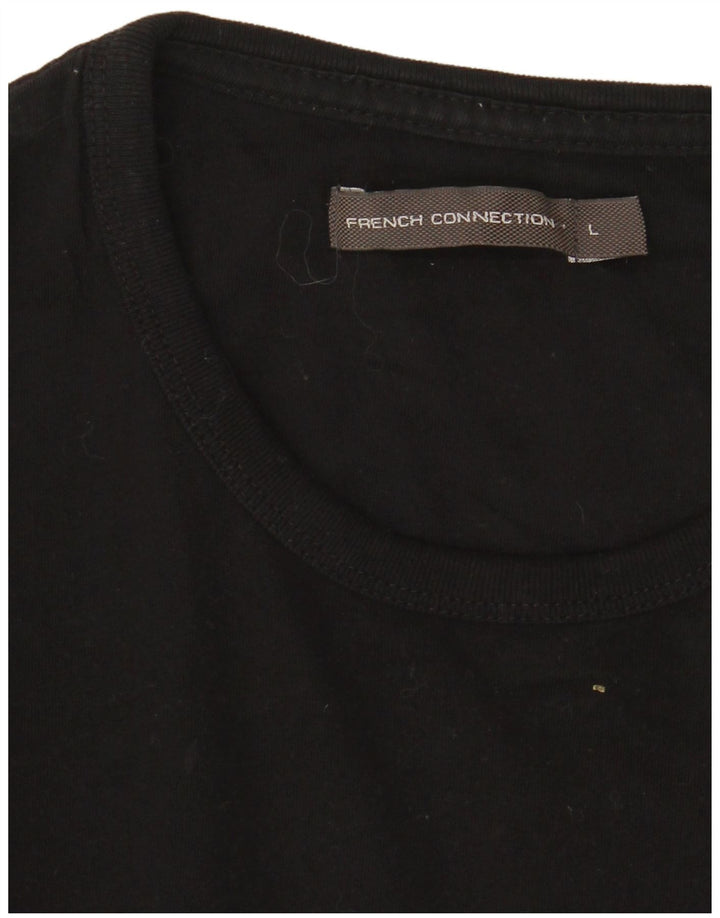 French Connection Herren T-Shirt Top Large Schwarz