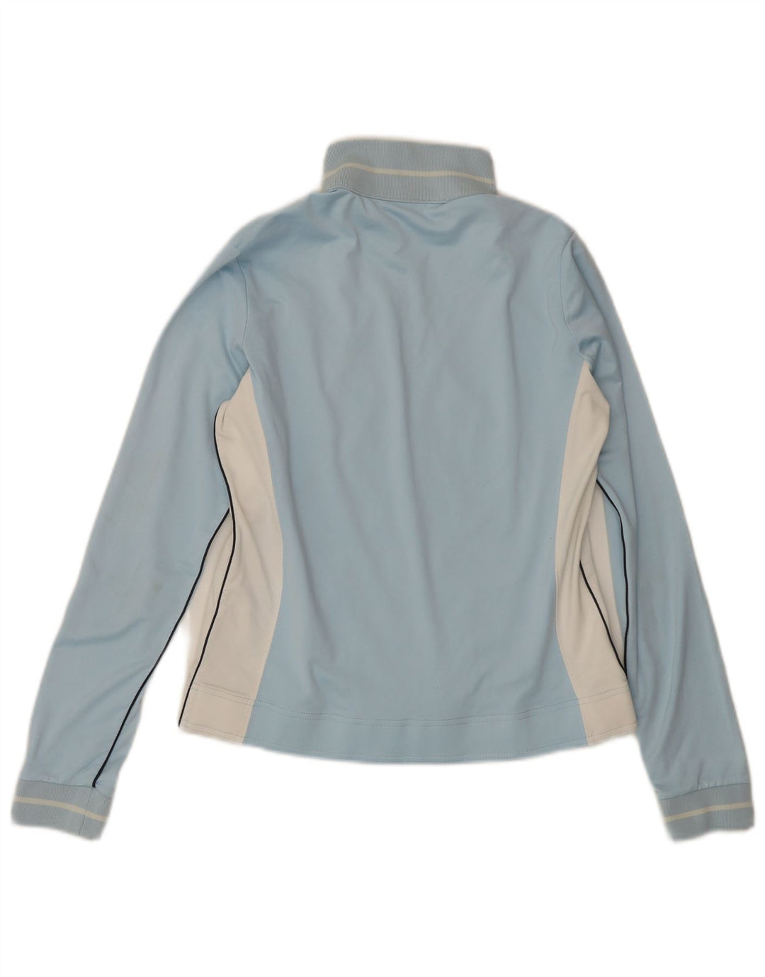 Champion Damen-Trainingsanzug-Top-Jacke, UK 14, Größe L, blau, Colourblock-Polyester