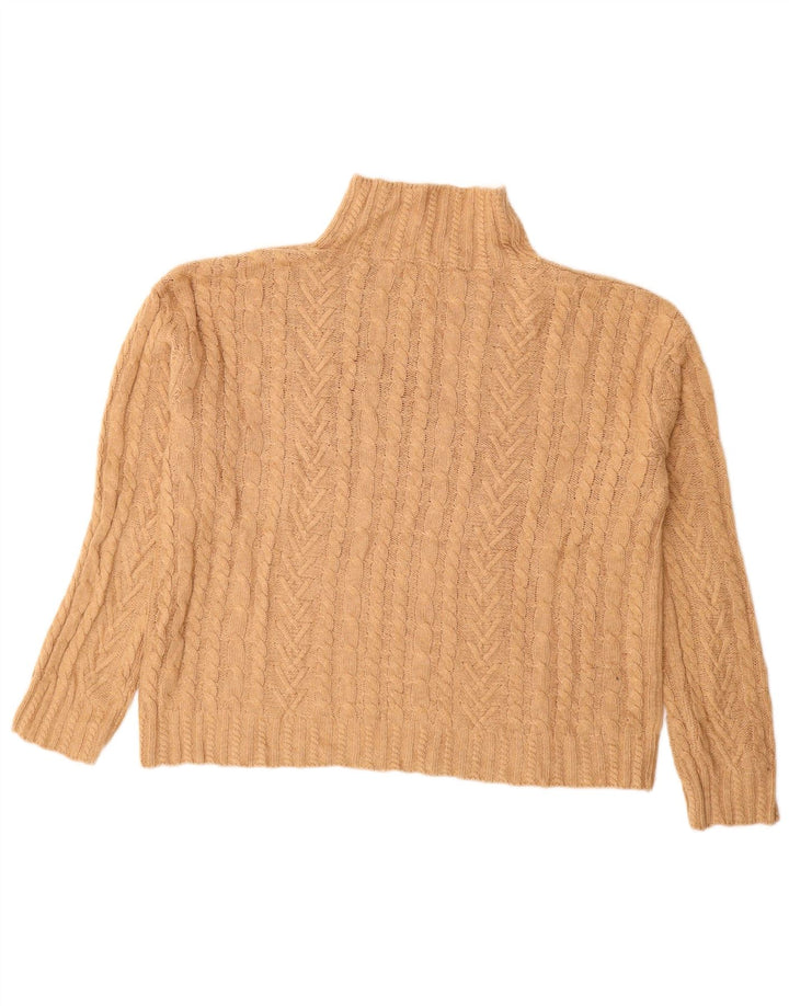 Marks & Spencer Rollkragenpullover für Damen, Gr. 10, Größe S, Beige