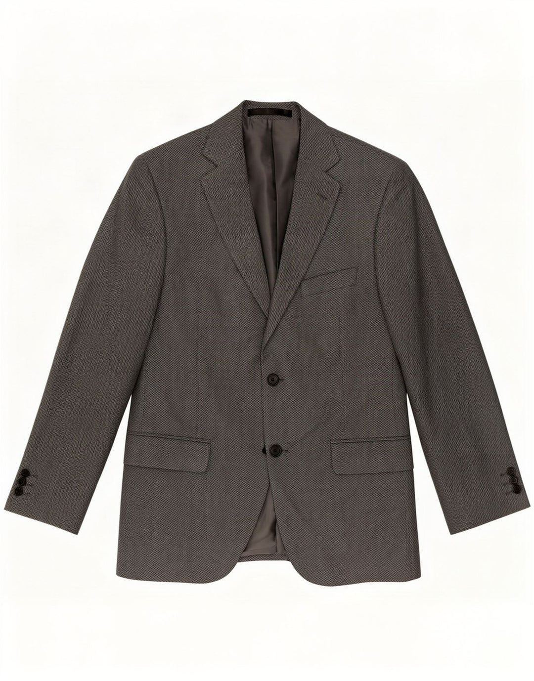 Marks & Spencer Herren-Blazer mit 2 Knöpfen, UK 40, Mittelgrau, Polyester