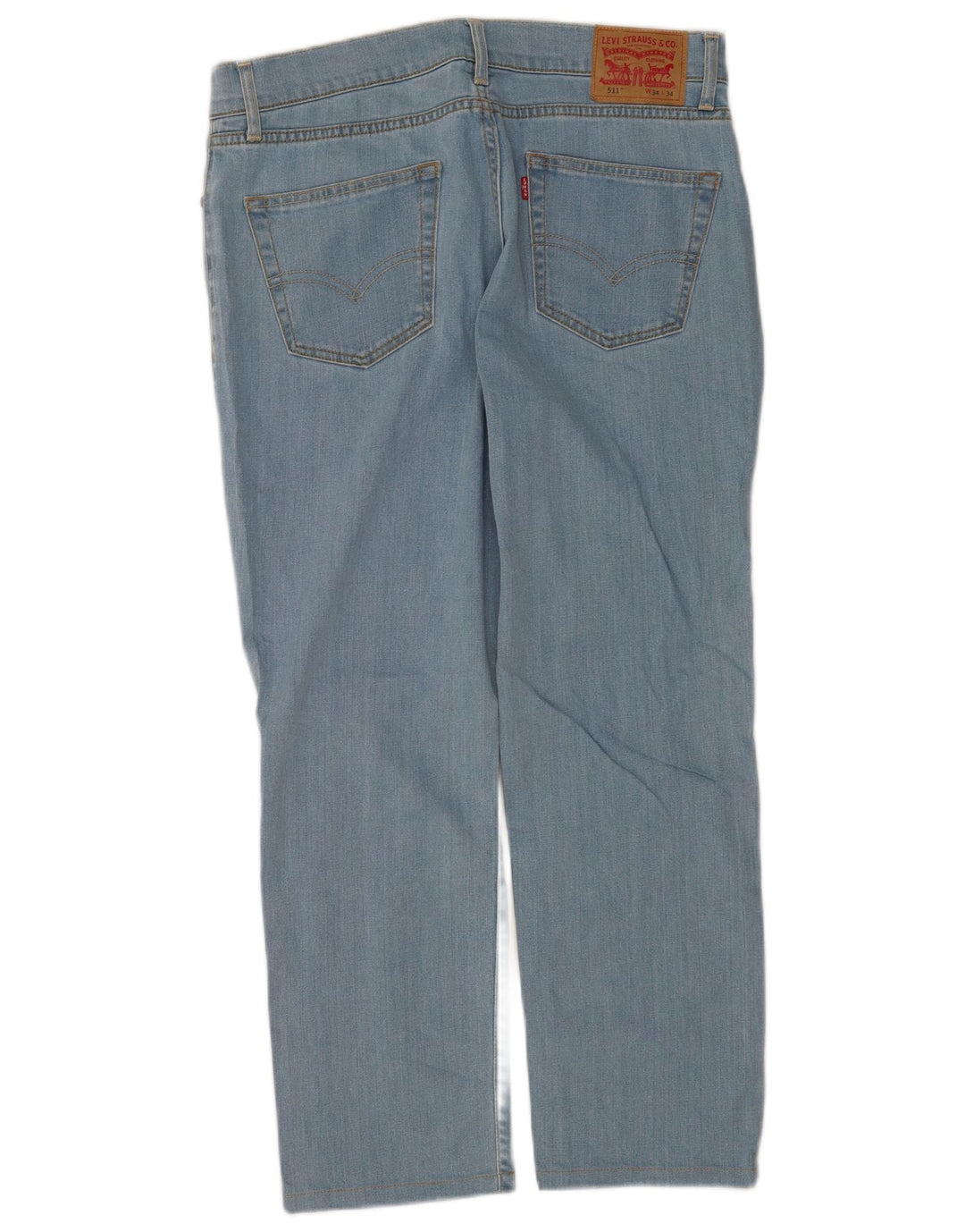 Levi's Damen 511 Slim Jeans W34 L27 Blaue Baumwolle