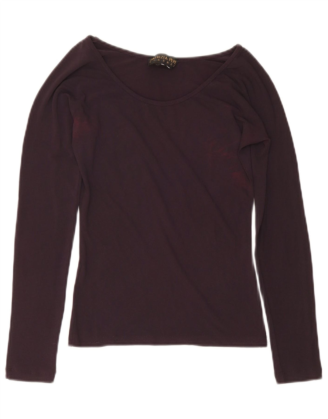 Patrizia Pepe Damen Top Langarm US 6 Medium Burgund