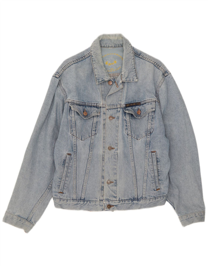 Vintage Damen Jeansjacke UK 16 Groß Blau