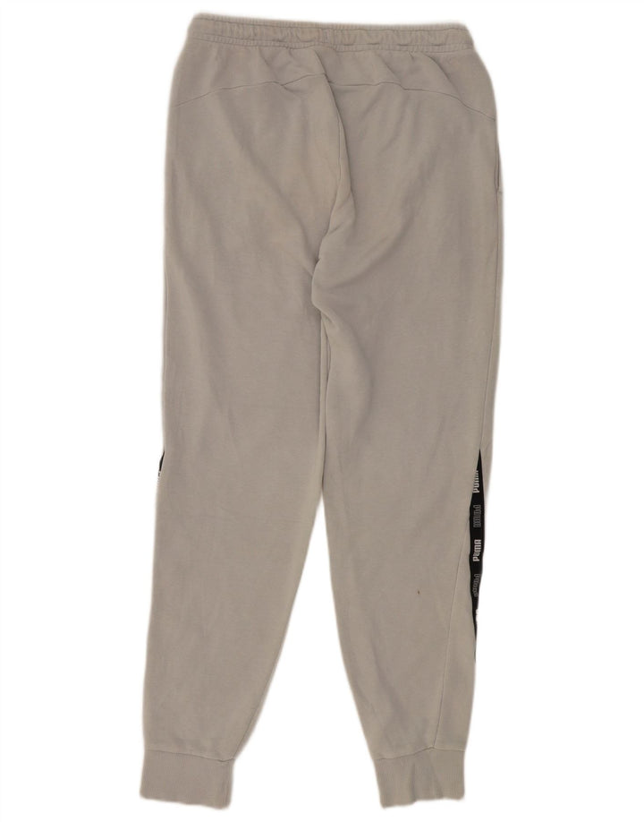 PUMA Herren-Trainingshose mit Grafik, mittelgrau, Farbblock