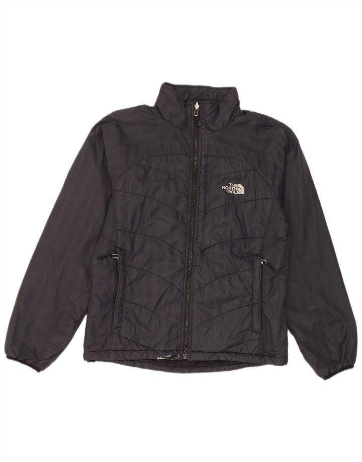 The North Face Damen Wattierte Jacke UK 14 Medium Marineblau Nylon
