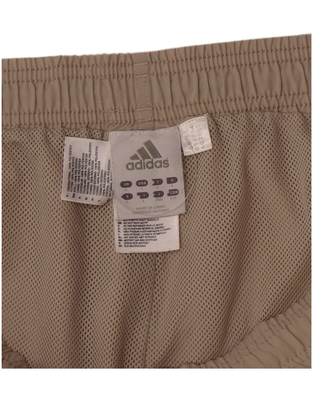 Adidas Herren Sport Shorts Large Beige Polyester