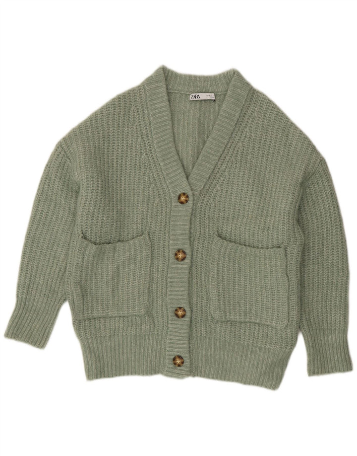 Zara Damen-Strickjacke in Übergröße, Gr. 14, Mittelgrün