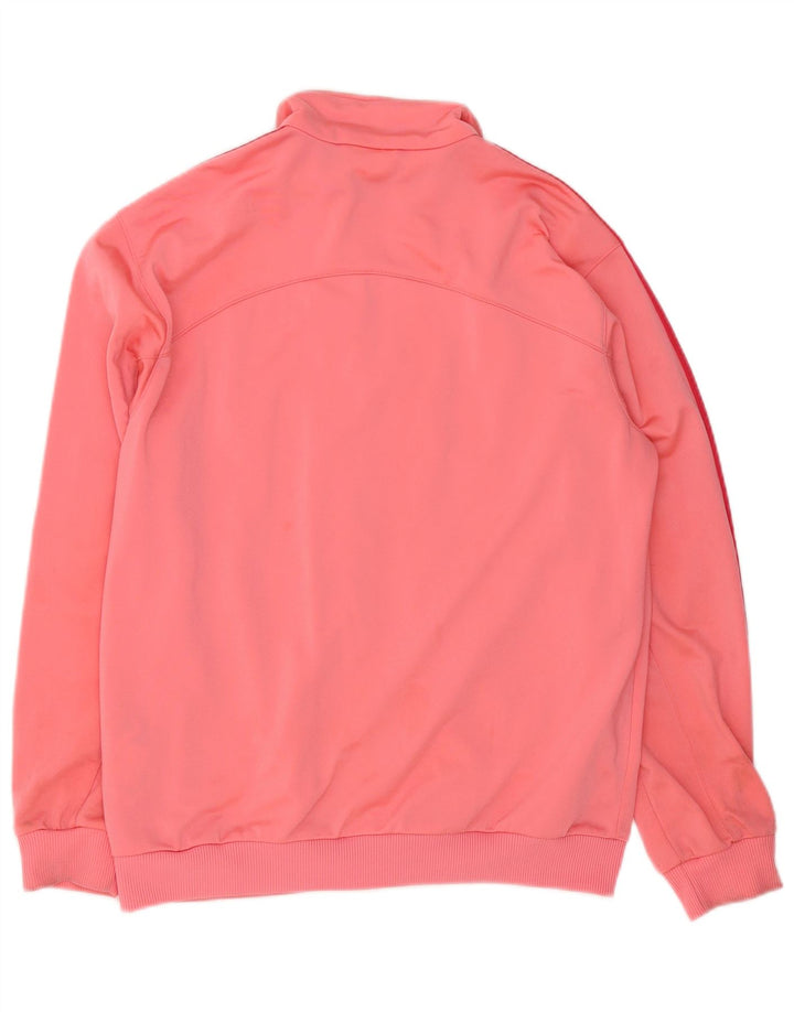 Adidas Mädchen Trainingsanzug Top Jacke 13-14 Jahre Rosa Polyester