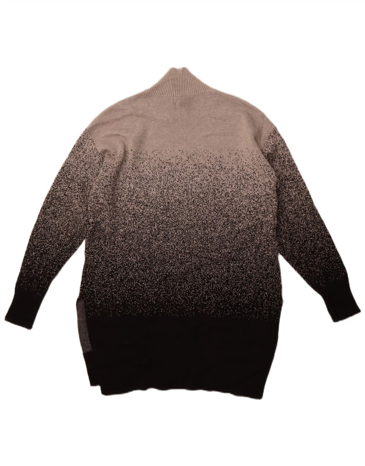 Marks & Spencer Rollkragenpullover für Damen, Gr. 10, Größe S, Grau gefleckt