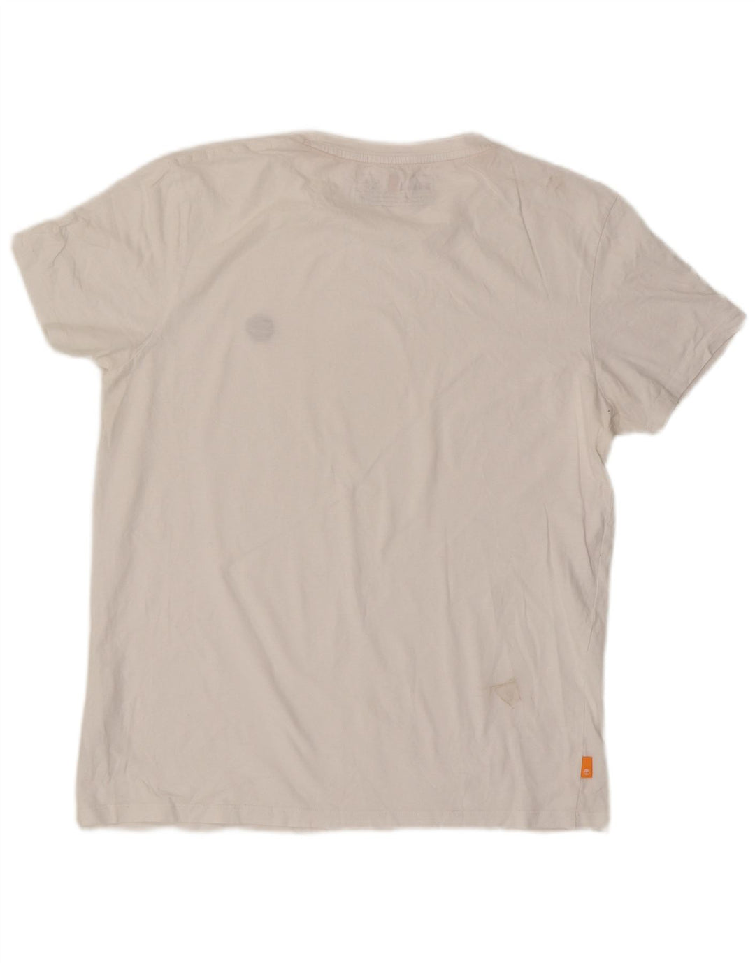 Timberland Herren Slim Fit T-Shirt Top Große weiße Baumwolle