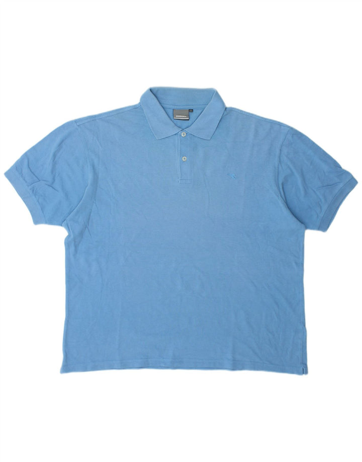 Diadora Herren Poloshirt 2XL Blau Baumwolle
