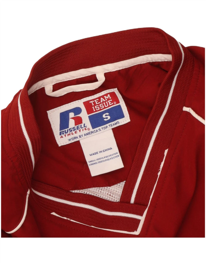 Russell Athletic Herren-Pullover-Trainingsanzug, Oberteil, Jacke, Größe S, Rot, Polyester