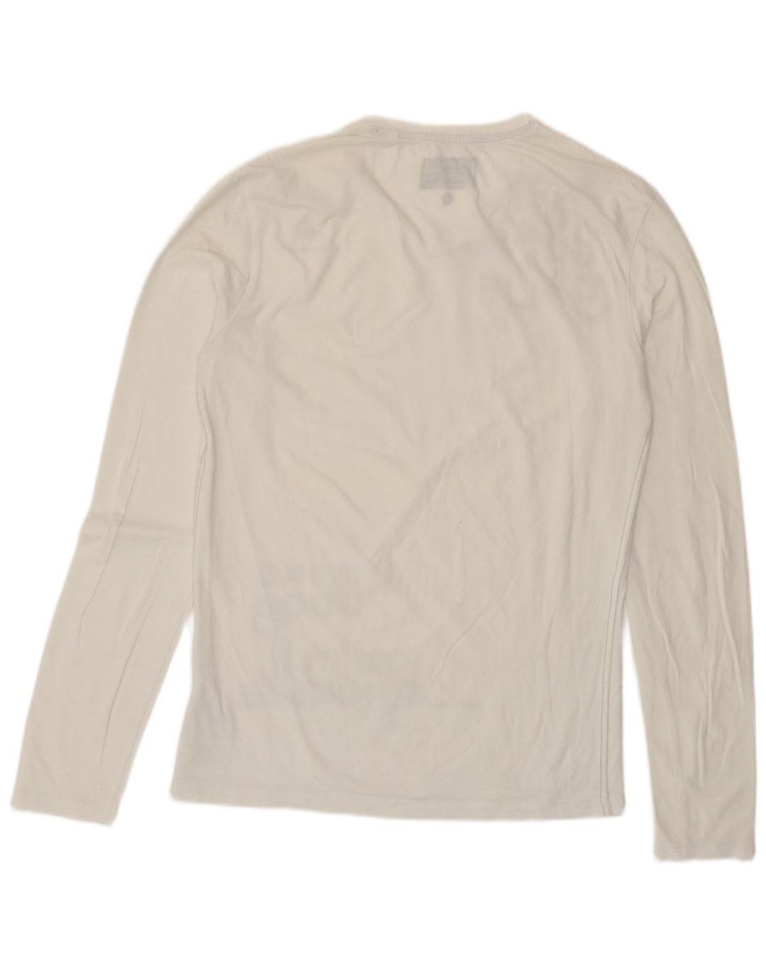Guess Herren Extra Slim Graphic Top Langarm Mittelweiße Baumwolle