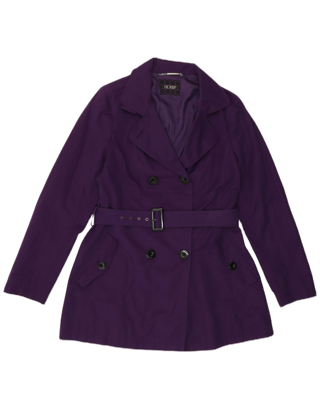 Hobbs Damen Trenchcoat UK 12 Mittellila Polyester