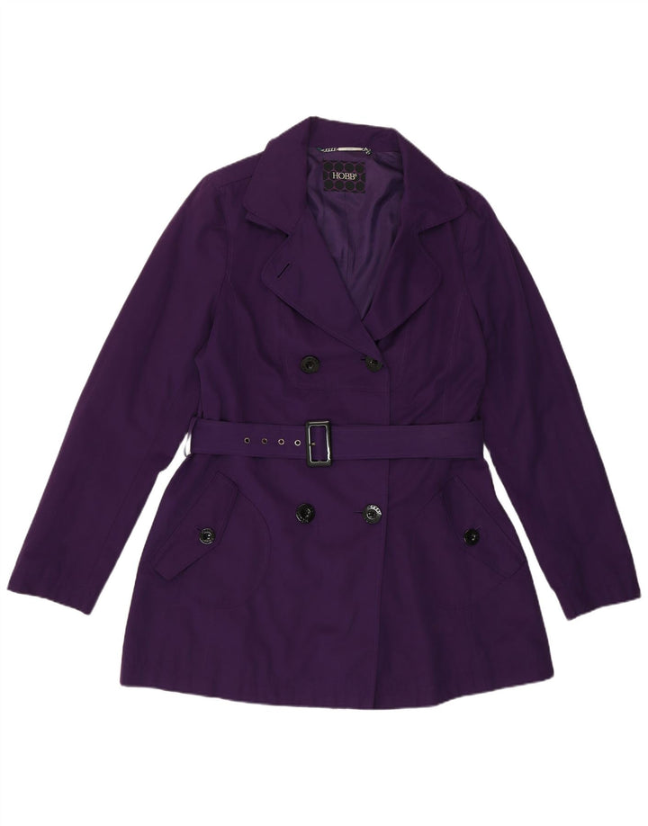 Hobbs Damen Trenchcoat UK 12 Mittellila Polyester