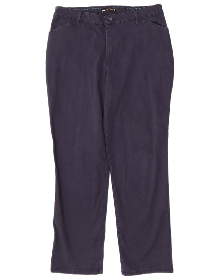 Lee Damen-Hose mit gerader, entspannter Passform, US 14, XL, W34, L31, Marineblau, Baumwolle