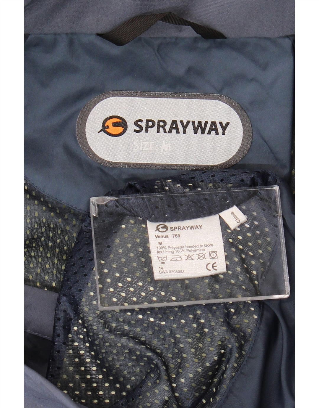 Sprayway Damen-Regenjacke mit Kapuze, UK 14, Mittelblau, Polyester