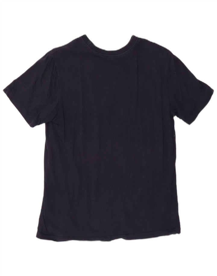NIKE Herren-T-Shirt mit Grafik, mittelgroß, marineblau, Baumwolle