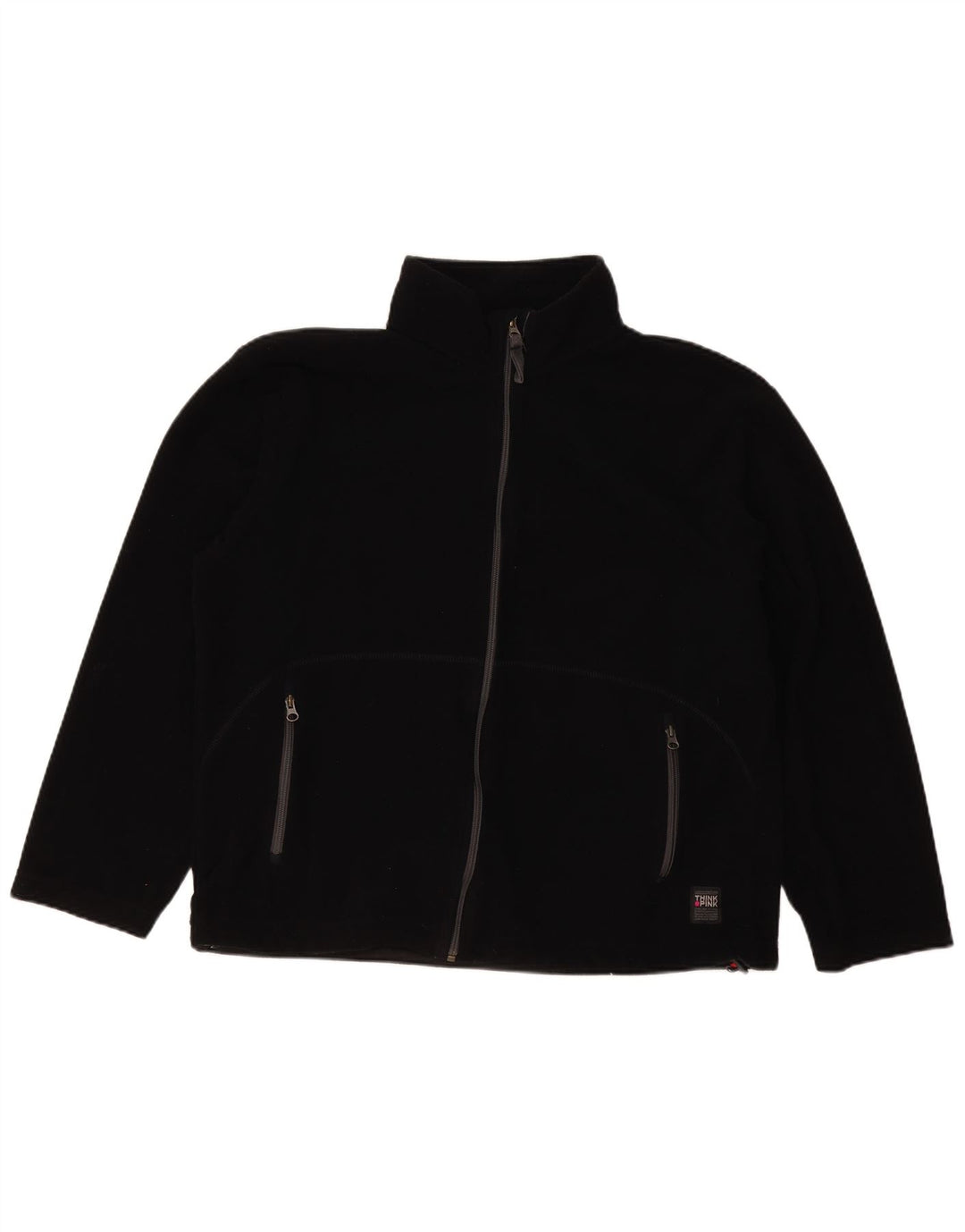 Think Pink Damen Fleecejacke UK 20 2XL Schwarz Polyester