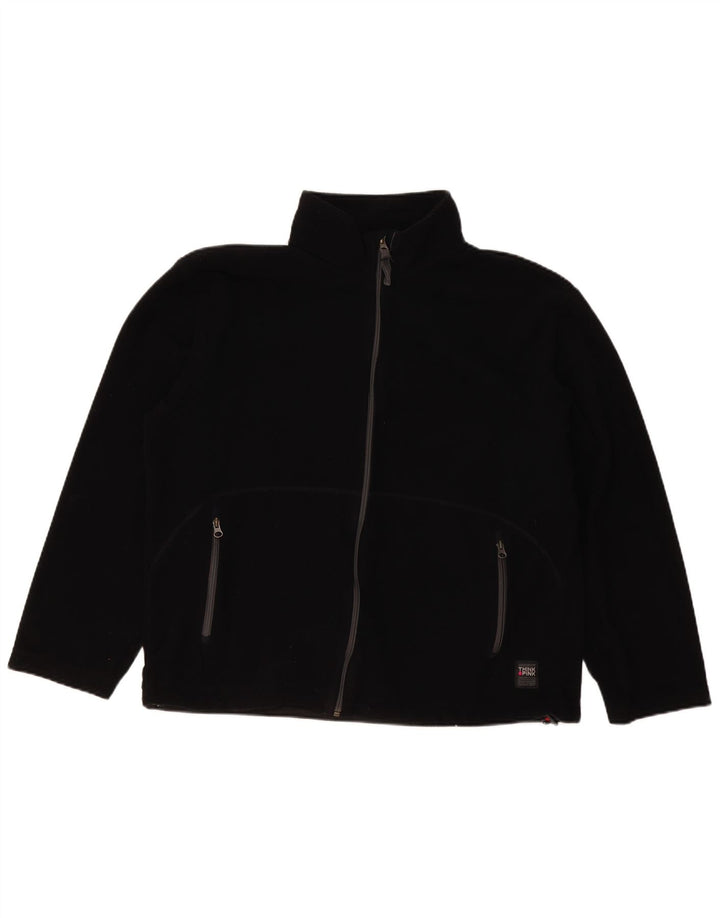 Think Pink Damen Fleecejacke UK 20 2XL Schwarz Polyester