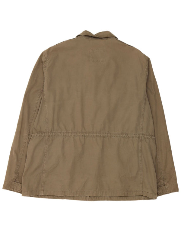 Marks & Spencer Damen Utility-Jacke UK 44 2XL Khaki Baumwolle