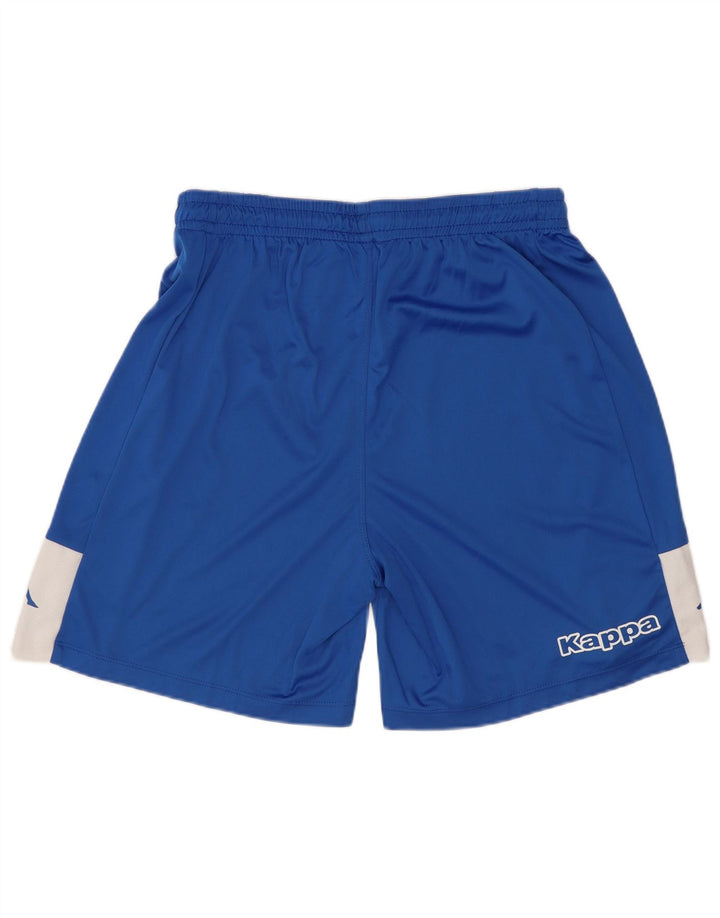 Kappa Herren-Sportshorts mit Grafik, mittelblau, Farbblock-Polyester-Sport