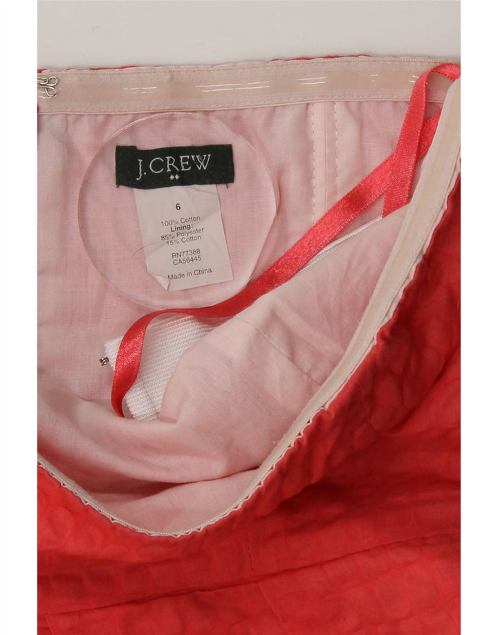 J. CREW Womens Strapless Dress US 6 Medium Red Cotton Vintage J. Crew and Second-Hand J. Crew from Messina Hembry 