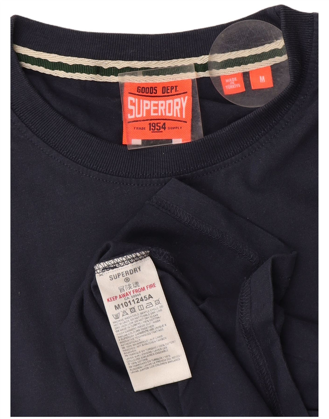 Superdry Herren T-Shirt-Oberteil aus Baumwolle in mittlerem Marineblau