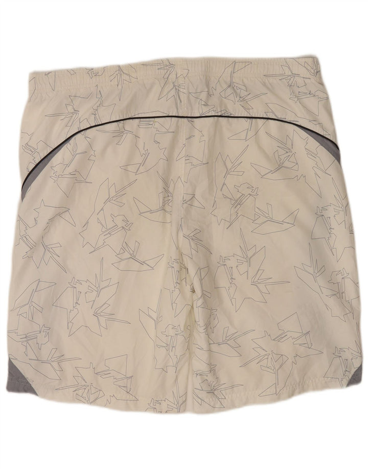 Nike Herren-Sportshorts XL, weißes Colourblock-Polyester