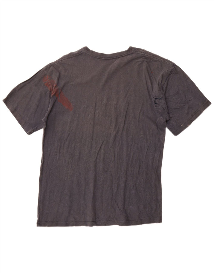 HARD ROCK Herren Malta Grafik-T-Shirt aus mittelgrauer Baumwolle