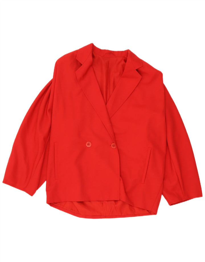 Max Mara Damen-Zweireiher-Blazer in Übergröße, Gr. 10, Größe S, Rot
