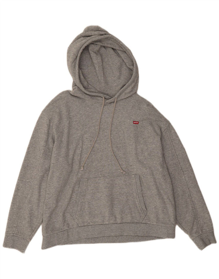 Levi's Herren-Kapuzenpullover, groß, grau gefleckte Baumwolle