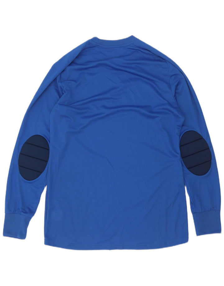 Adidas Herren Climalite Top Langarm Mittelblau Colourblock Polyester