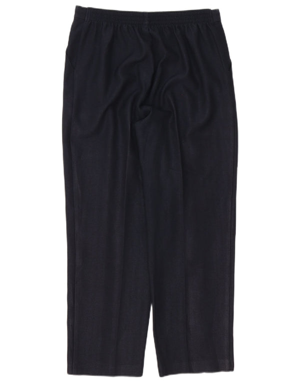 Marks & Spencer Damen-Hose mit hoher Taille, kurz geschnitten, UK 10, Größe S, W30, L26, Marineblau