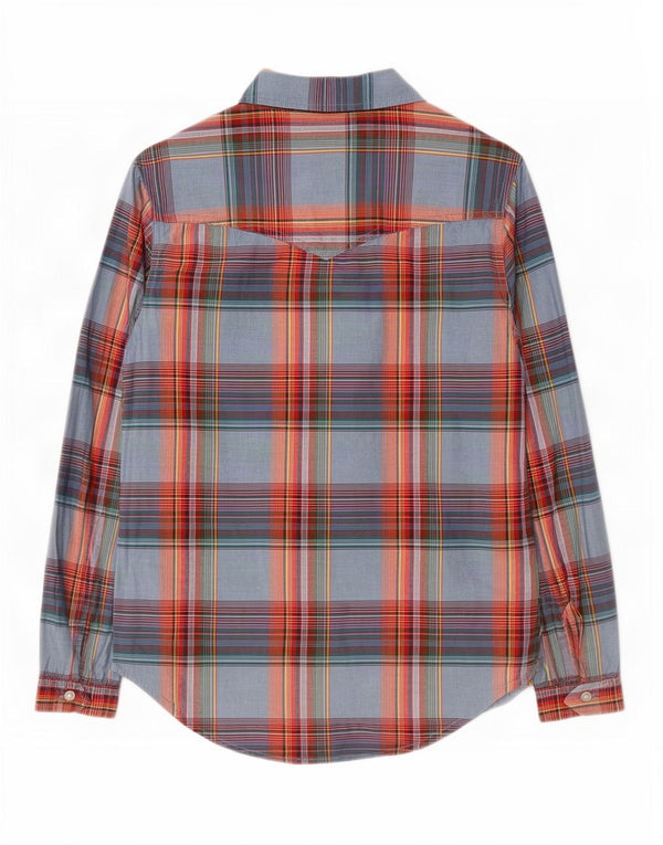 Wrangler Womens Loose Fit Shirt UK 6 XS Mehrfarbig karierte Baumwolle