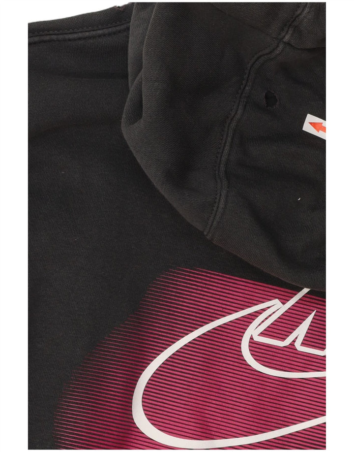 Nike Herren-Kapuzenpullover mit Grafik, Größe S, graue Baumwolle