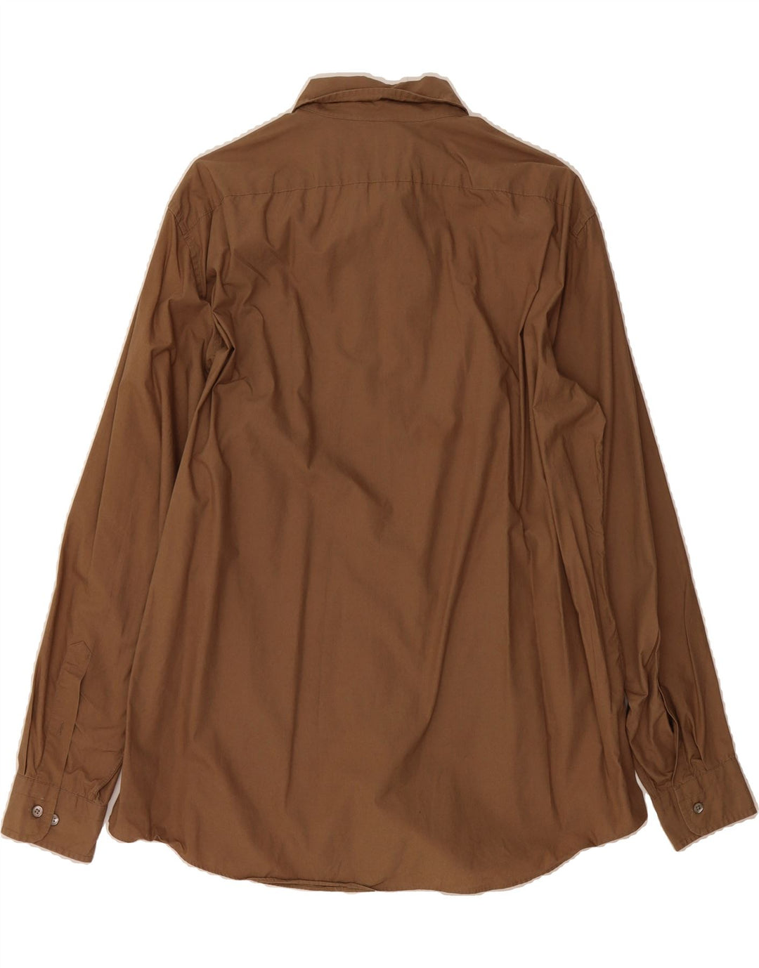 J. CREW Mens Shirt Large Brown Cotton Vintage J. Crew and Second-Hand J. Crew from Messina Hembry 