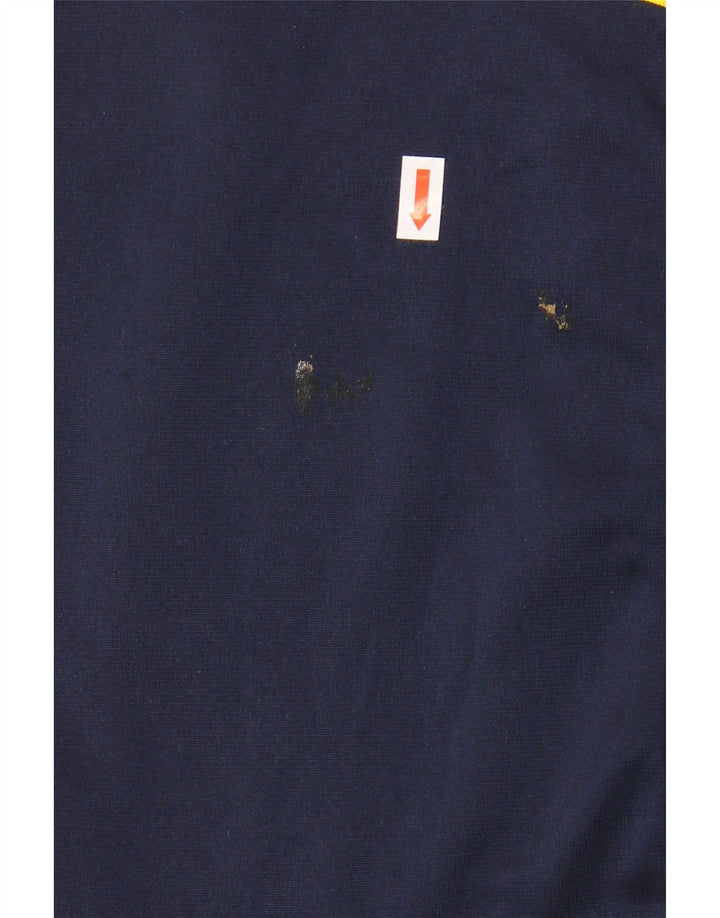 Reebok Herren-Trainingsanzugoberteil mit Grafik, mittleres Marineblau, Farbblock