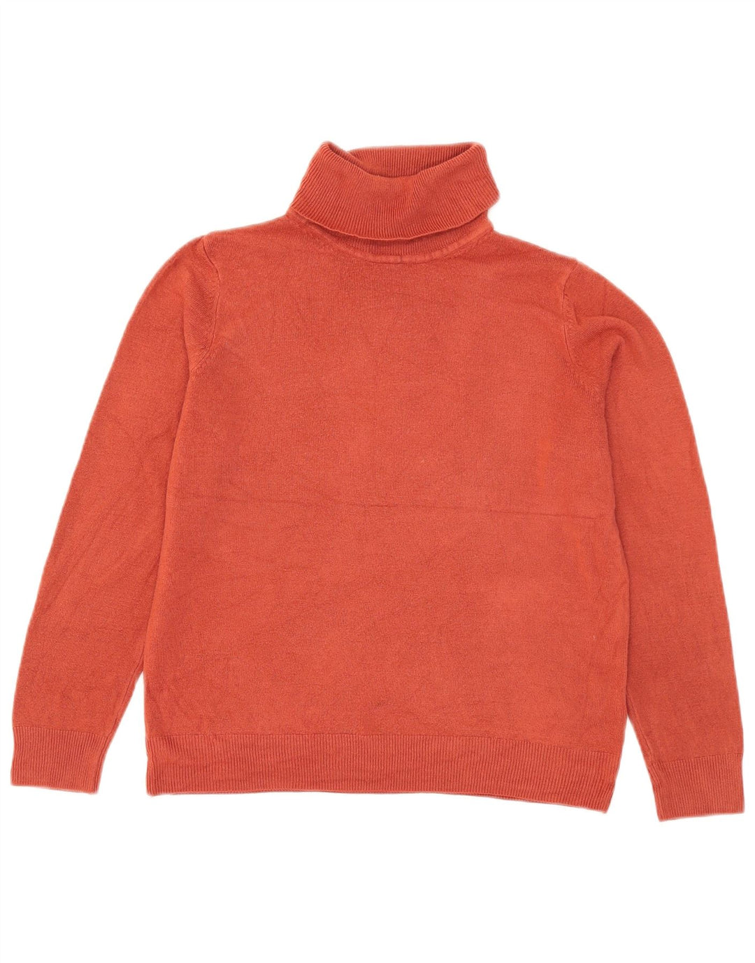 Marks & Spencer Rollkragenpullover für Damen, Gr. 12, Mittelorange, Acryl